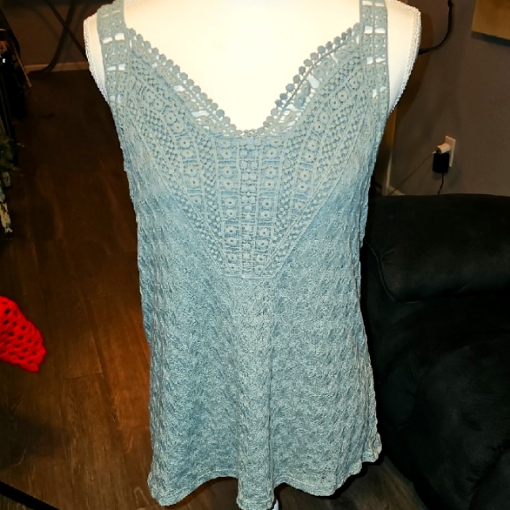 Maurices plus sz 0 tank top. Green, mint condition